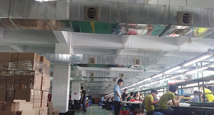 东莞中堂开达玩具厂环保空调安装案例